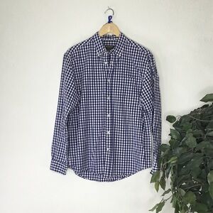 Mens John Bartlett Checkered Button Down Shirt